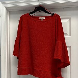 Michael Kors Scarlet Blouse with Flared Sleeves
